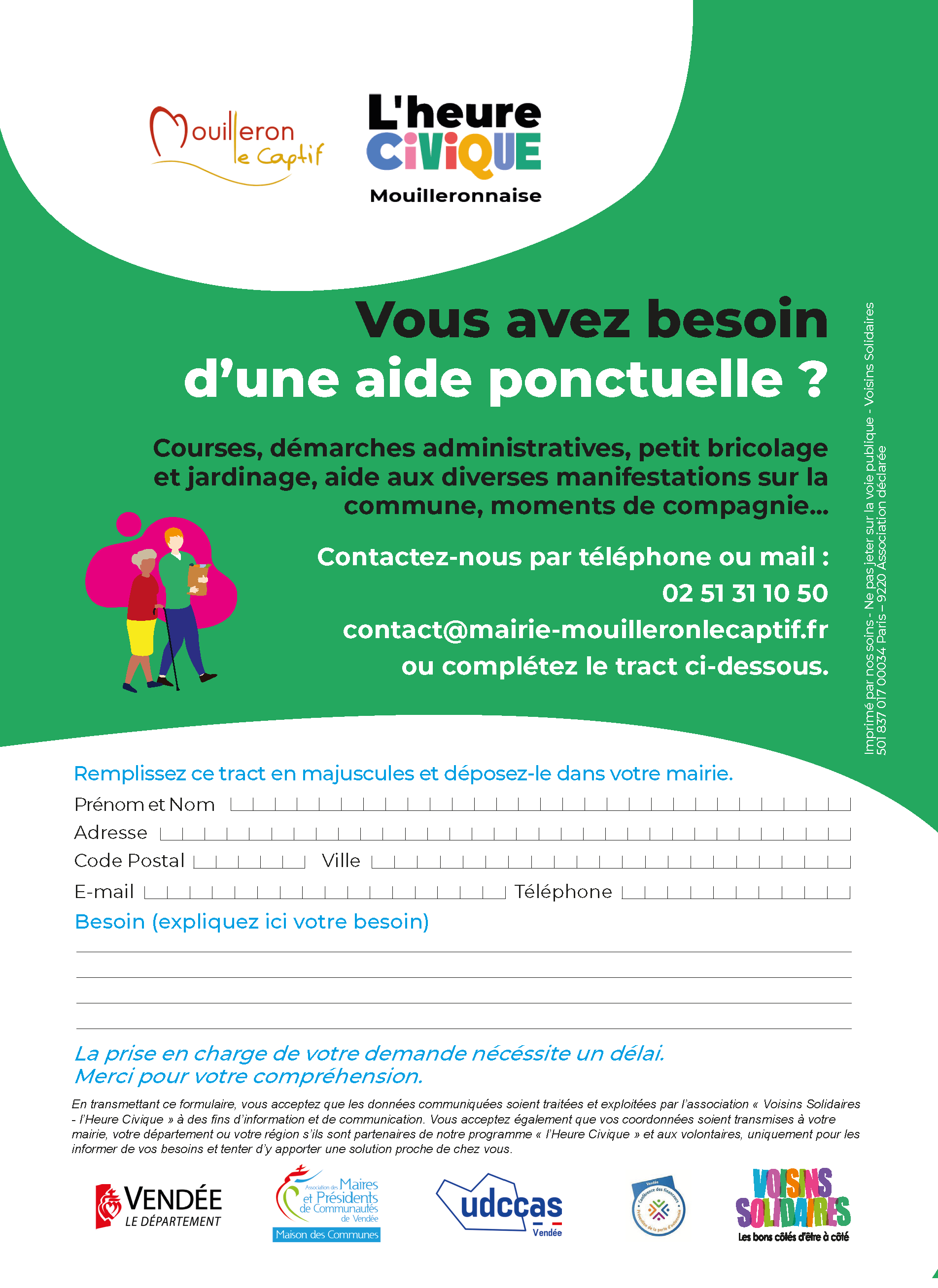 Tract vert HC - Mouilleron le Captif